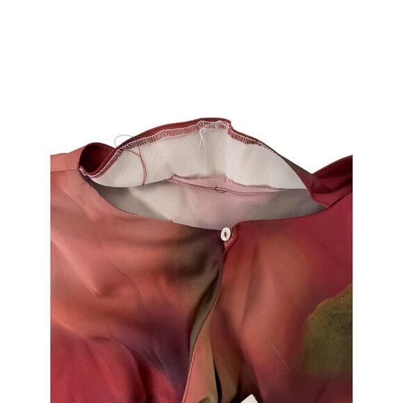 Zara Womens Midi Dress Size L Multicolor Tie Dye Satin Effect 2193/105 NWT - Picture 7 of 16